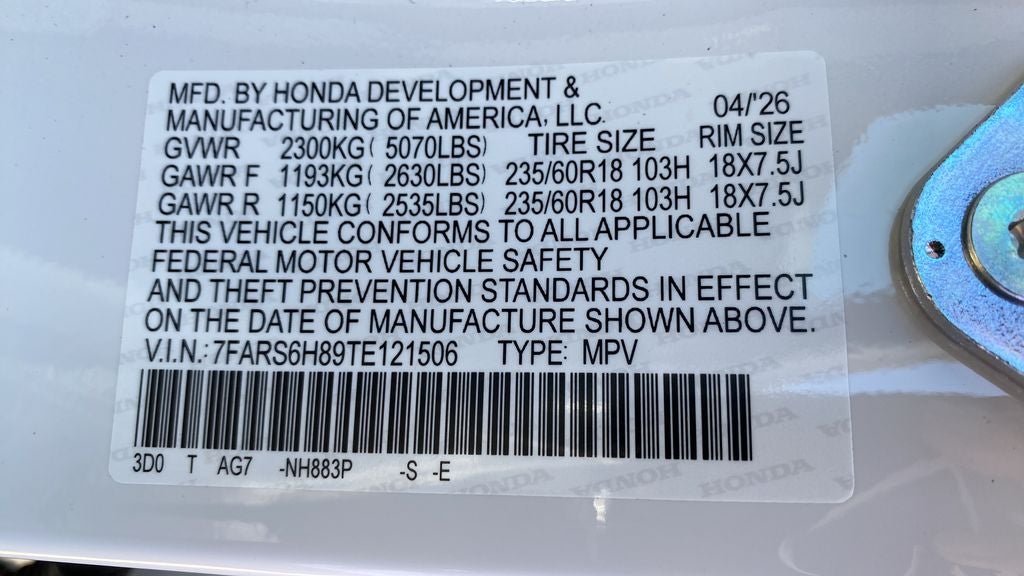 2026 Honda CR-V Hybrid Sport-L