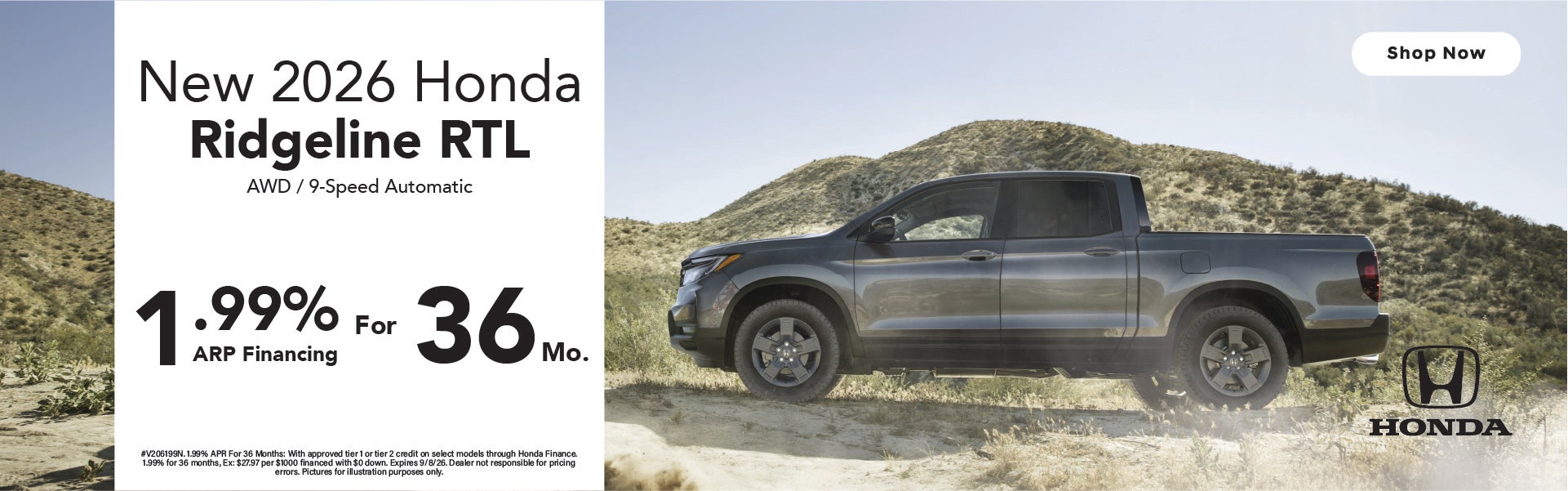 2026 Honda Ridgeline RTL